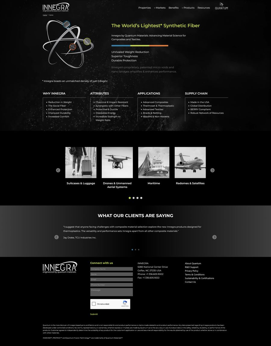 Innegra home page